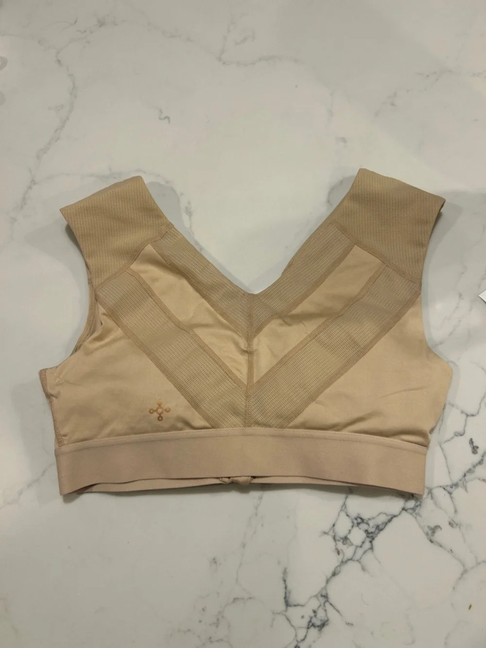 Tommie Cooper Zip Up Shoulder Support Bra color nude- size large - Picture 4 of 6
